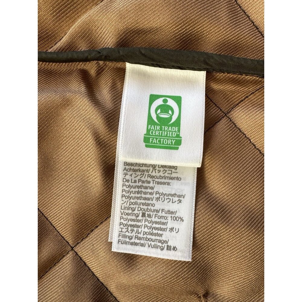 J Crew Mens Walker Vest XL Green Tan Quilted Full Zip Pockets B1930 - Picture 8 of 13